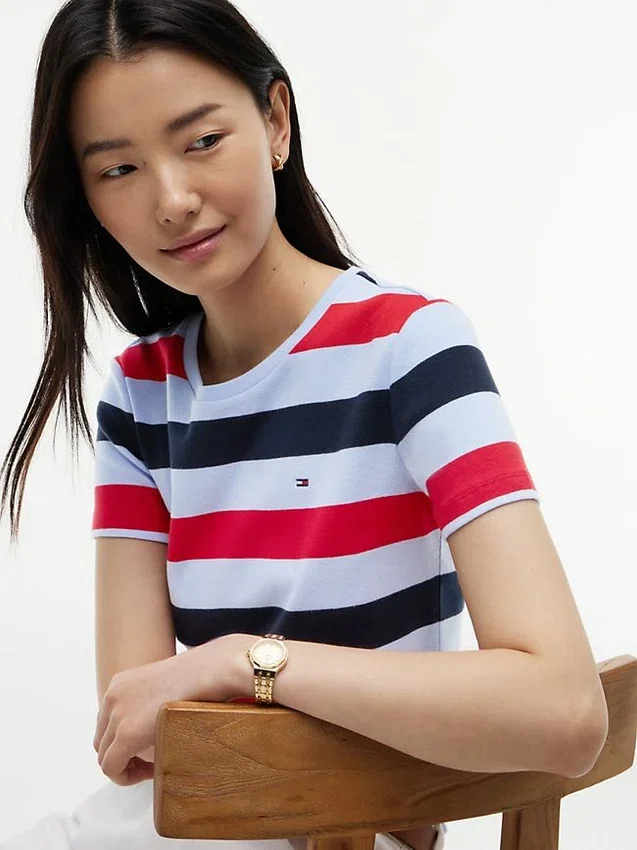 Rugby Stripe Crewneck T-Shirt Rugby Stripe Crewneck T-Shirt