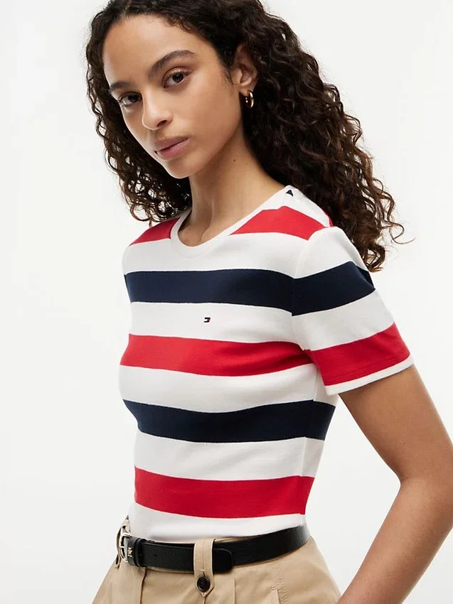 Rugby Stripe Crewneck T-Shirt Rugby Stripe Crewneck T-Shirt