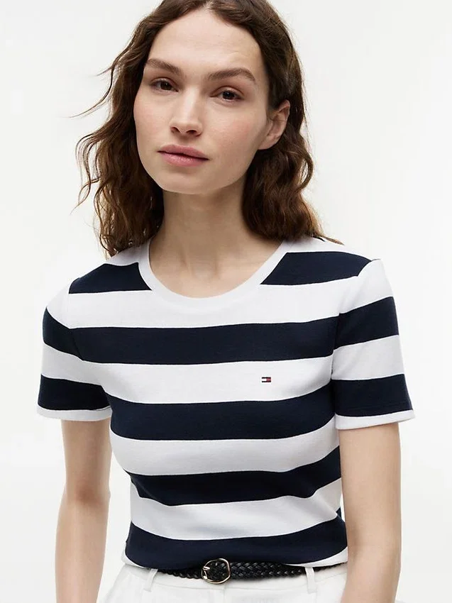 Rugby Stripe Crewneck T-Shirt Rugby Stripe Crewneck T-Shirt