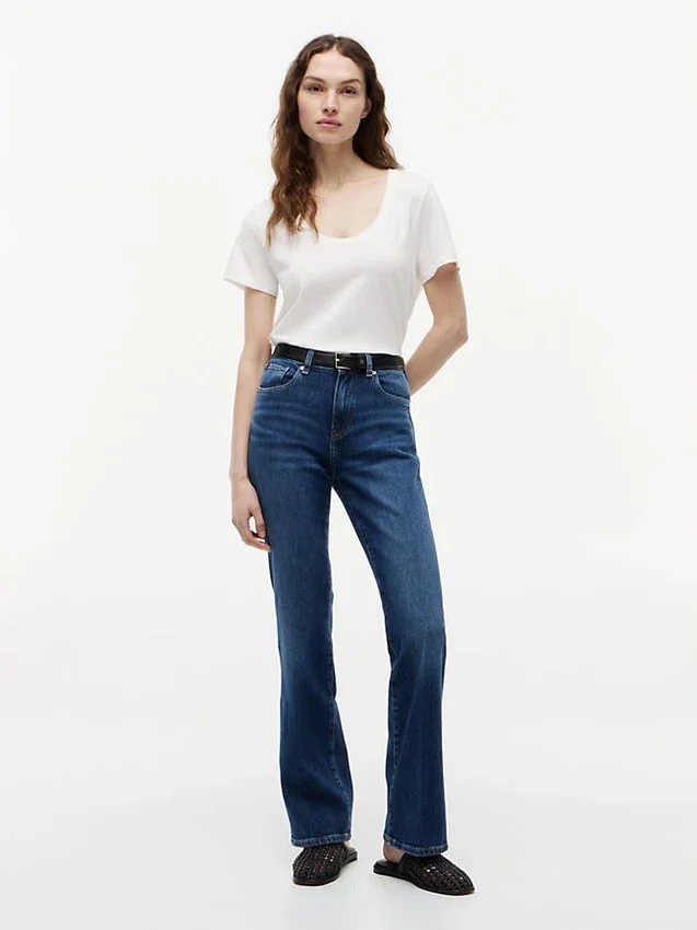Scoop Neck Linen-Blend T-Shirt Scoop Neck Linen-Blend T-Shirt