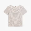 Scoop Neck Linen-Blend T-Shirt Scoop Neck Linen-Blend T-Shirt