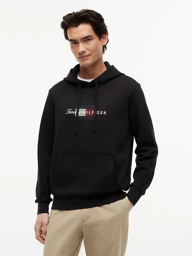 Script Flag Logo Hoodie Script Flag Logo Hoodie