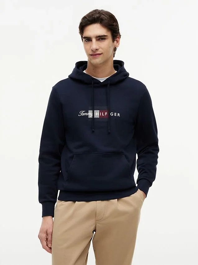 Script Flag Logo Hoodie Script Flag Logo Hoodie