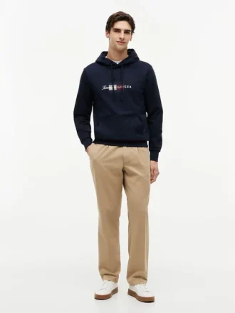 Script Flag Logo Hoodie