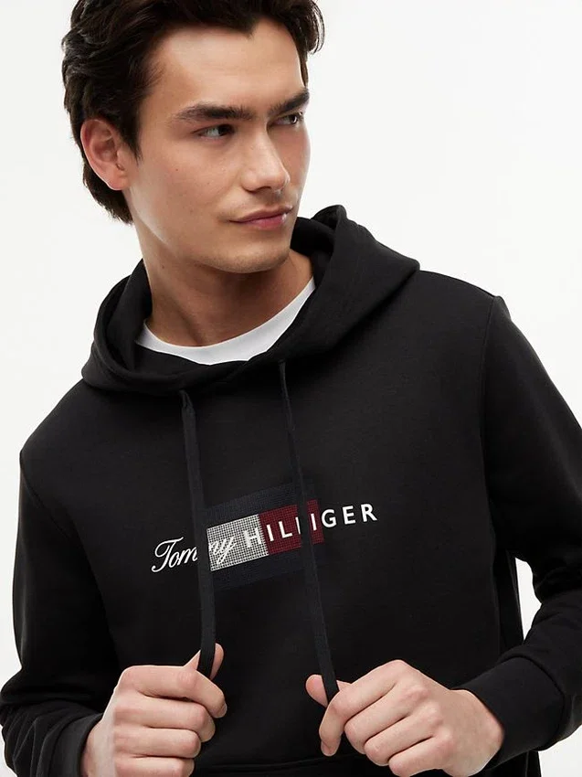 Script Flag Logo Hoodie Script Flag Logo Hoodie