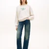 Script Logo Boatneck Sweatshirt