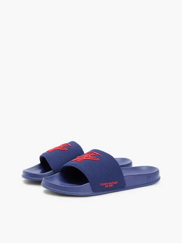 Script Monogram Canvas Pool Slide Script Monogram Canvas Pool Slide