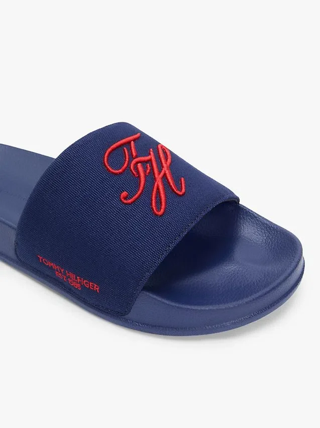 Script Monogram Canvas Pool Slide Script Monogram Canvas Pool Slide