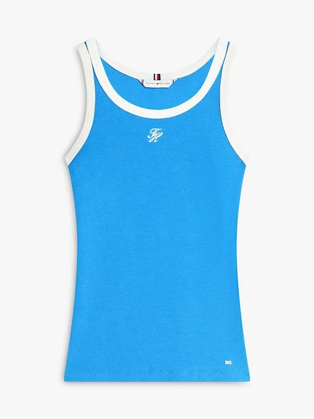 Script Monogram Rib-Knit Tank Top Script Monogram Rib-Knit Tank Top
