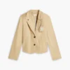 Script Monogram Stretch Twill Blazer Script Monogram Stretch Twill Blazer