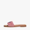 Script Monogram Stripe Woven Slide Script Monogram Stripe Woven Slide