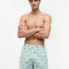 Script Monogram Striped 5″ Swim Trunk