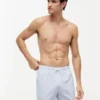 Script Monogram Striped 5″ Swim Trunk