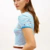 Script Monogram Striped Ringer T-Shirt