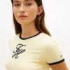 Script Monogram Striped Ringer T-Shirt