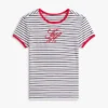 Script Monogram Striped Ringer T-Shirt