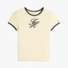 Script Monogram Striped Ringer T-Shirt