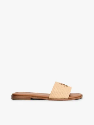 Script Monogram Woven Slide