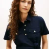 Short-Sleeve Belted Utility Shirtdress