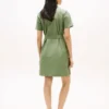 Short-Sleeve Belted Utility Shirtdress Short-Sleeve Belted Utility Shirtdress