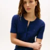 Short-Sleeve Cable Knit Cardigan Short-Sleeve Cable Knit Cardigan