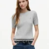 Short-Sleeve Cable Knit Sweater Short-Sleeve Cable Knit Sweater