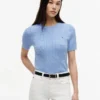 Short-Sleeve Cable Knit Sweater Short-Sleeve Cable Knit Sweater