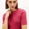 Short-Sleeve Cable Knit Sweater Short-Sleeve Cable Knit Sweater