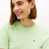 Short-Sleeve Cable Knit Sweater Short-Sleeve Cable Knit Sweater