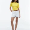 Short-Sleeve Cable Knit Sweater Short-Sleeve Cable Knit Sweater