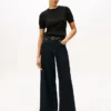Short-Sleeve Cable Knit Sweater Short-Sleeve Cable Knit Sweater