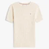 Short-Sleeve Cable Knit Sweater Short-Sleeve Cable Knit Sweater