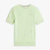 Short-Sleeve Cable Knit Sweater Short-Sleeve Cable Knit Sweater