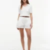 Short-Sleeve Cable Knit Sweater Polo Short-Sleeve Cable Knit Sweater Polo