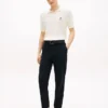 Short-Sleeve Cable Knit Sweater Polo