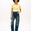 Short-Sleeve Cable Knit Sweater Polo Short-Sleeve Cable Knit Sweater Polo