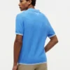 Short-Sleeve Cable Knit Sweater Polo Short-Sleeve Cable Knit Sweater Polo