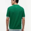 Short-Sleeve Cable Knit Sweater Polo