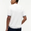 Short-Sleeve Cable Knit Sweater Polo