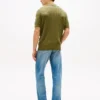 Short-Sleeve Cable Knit Sweater Polo