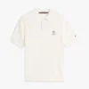 Short-Sleeve Cable Knit Sweater Polo