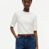 Short-Sleeve Crewneck Sweater Short-Sleeve Crewneck Sweater