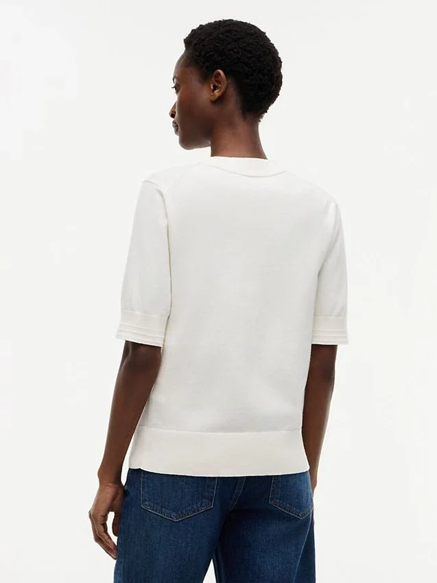 Short-Sleeve Crewneck Sweater Short-Sleeve Crewneck Sweater