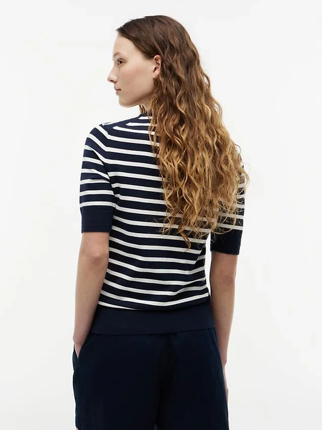Short-Sleeve Crewneck Sweater Short-Sleeve Crewneck Sweater
