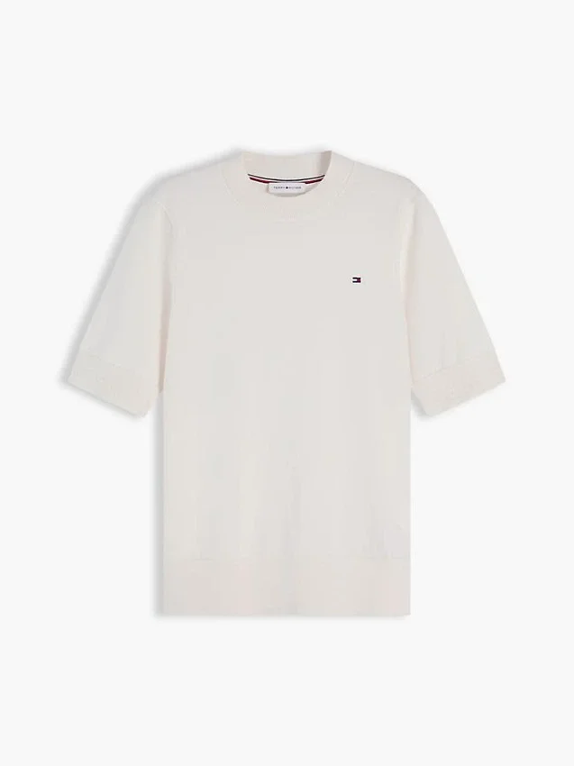 Short-Sleeve Crewneck Sweater Short-Sleeve Crewneck Sweater