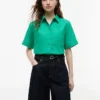 Short-Sleeve Linen-Blend Shirt Short-Sleeve Linen-Blend Shirt