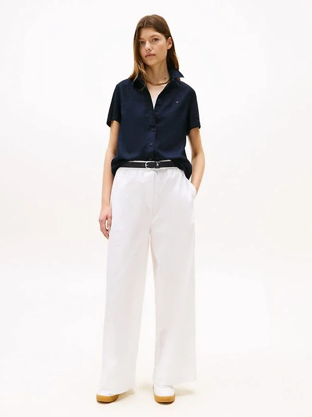 Short-Sleeve Linen-Blend Shirt Short-Sleeve Linen-Blend Shirt