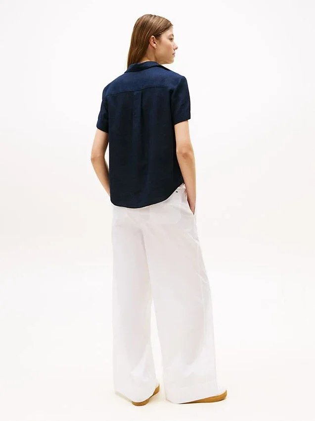 Short-Sleeve Linen-Blend Shirt Short-Sleeve Linen-Blend Shirt