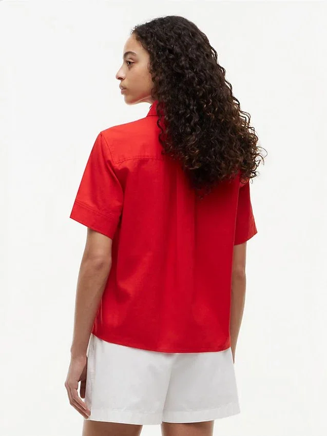 Short-Sleeve Linen-Blend Shirt Short-Sleeve Linen-Blend Shirt