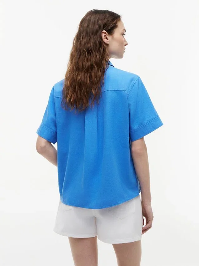Short-Sleeve Linen-Blend Shirt Short-Sleeve Linen-Blend Shirt